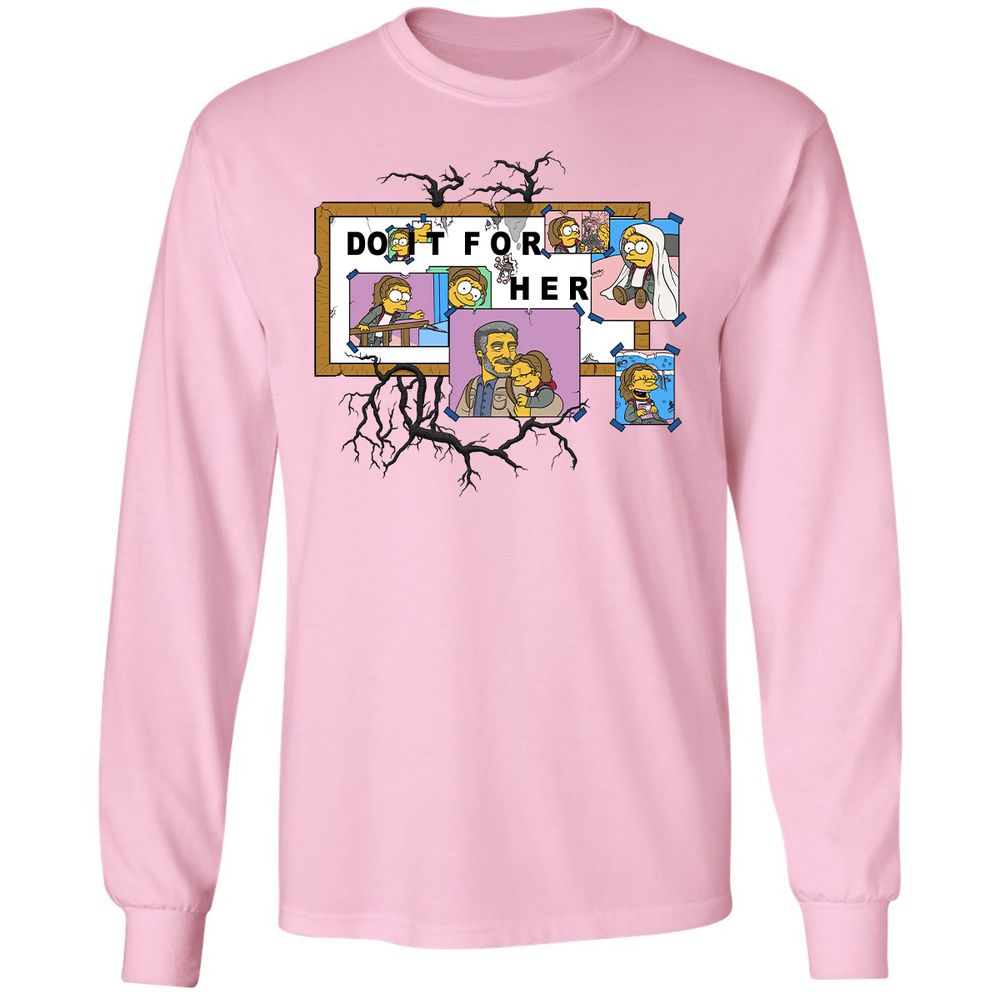 Long Sleeve T-Shirt - TFVJRTR4 - Light Pink - 3