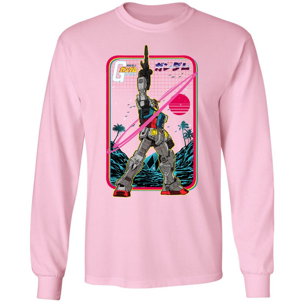 Long Sleeve T-Shirt - CVKQEWF9 - Light Pink - 3