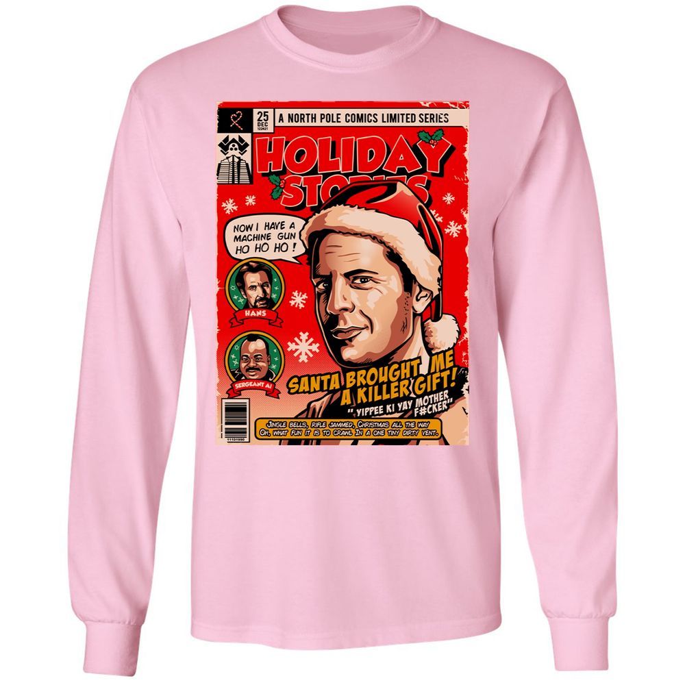 Long Sleeve T-Shirt - W7SXNDXL - Light Pink - 3