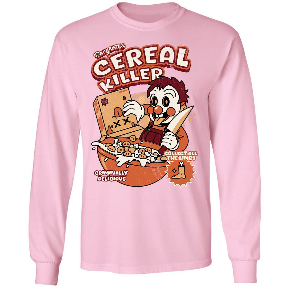 Long Sleeve T-Shirt - XQZASC3Z - Light Pink - 3