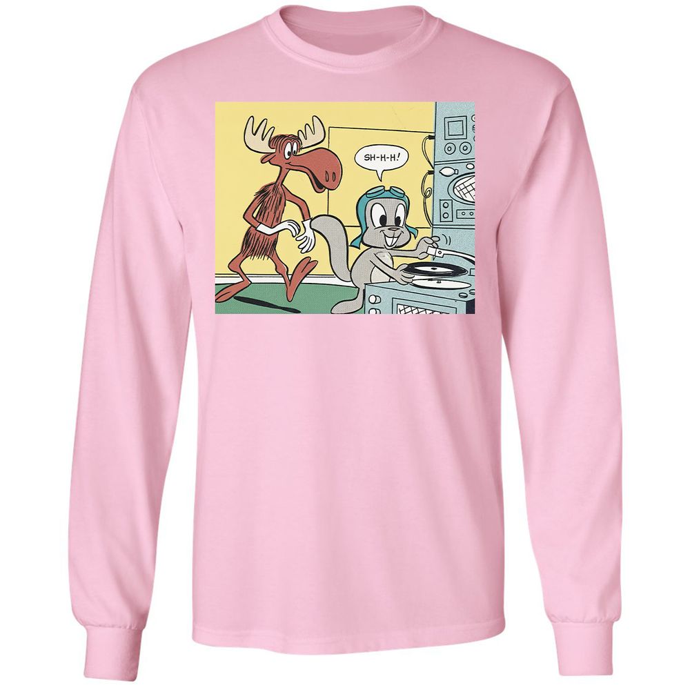 Long Sleeve T-Shirt - S4K6TX8V - Light Pink - 3