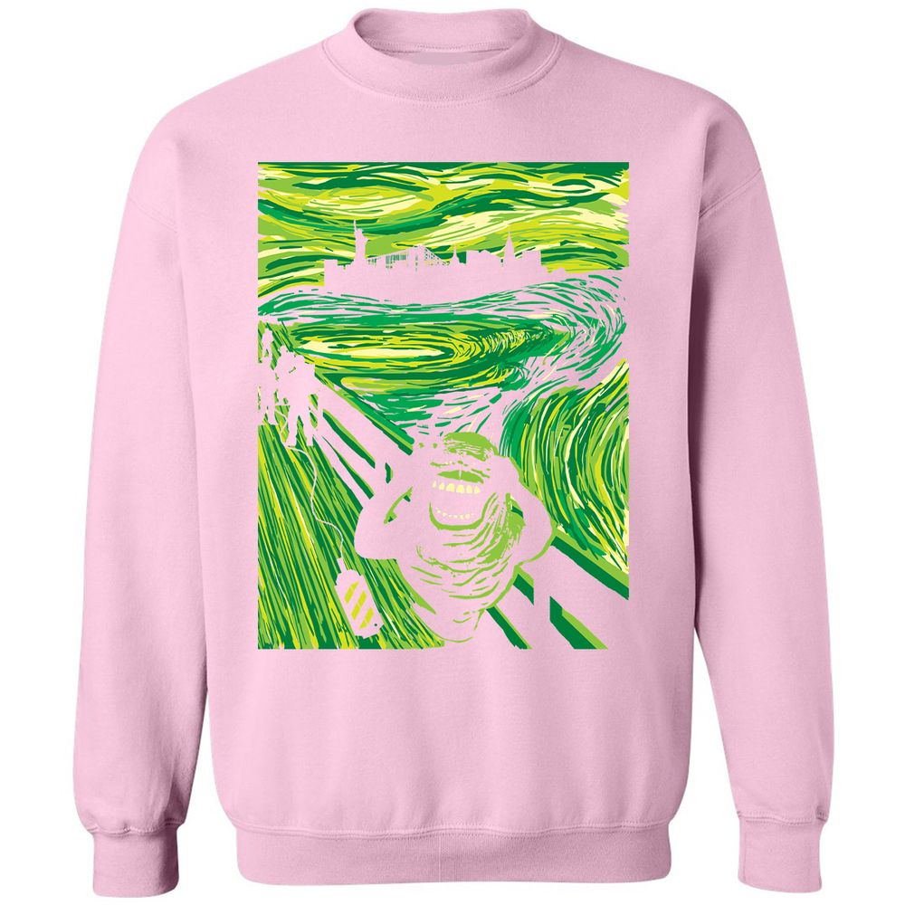 Classic Unisex Sweatshirt - URVC9DW9 - Light Pink - 3