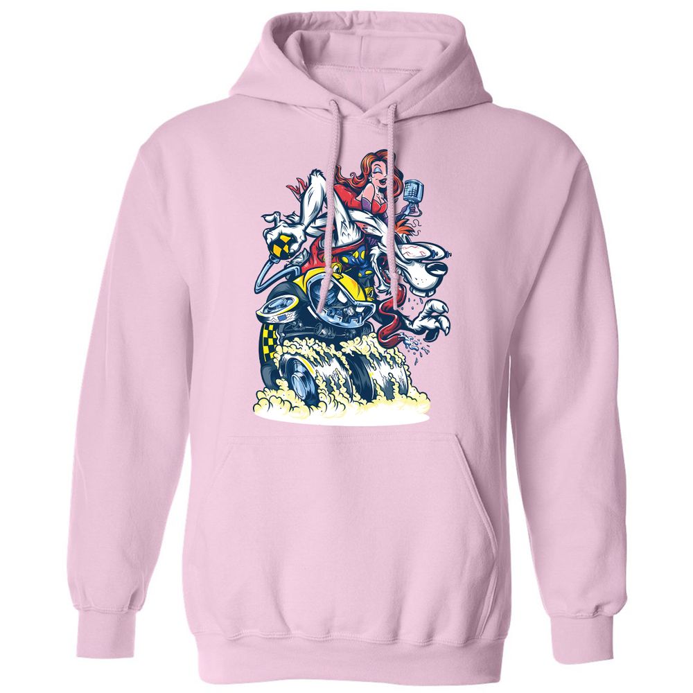 Classic Unisex Hoodie - 8HXS59MB - Light Pink - 3