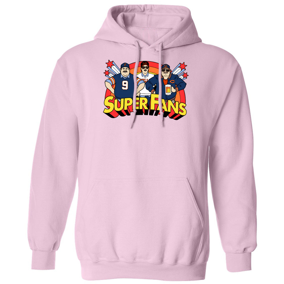 Classic Unisex Hoodie - XDQT7D4E - Light Pink - 3