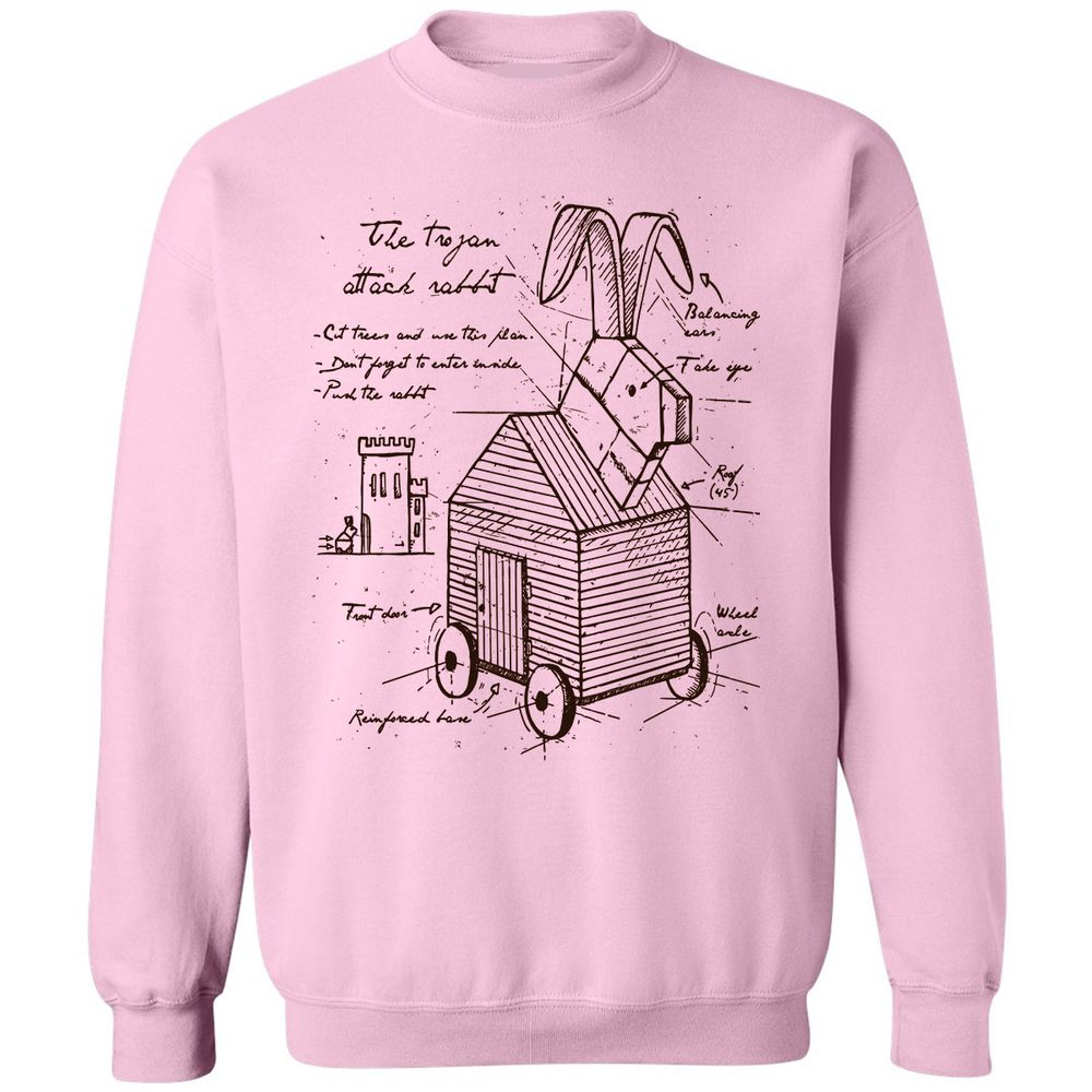 Classic Unisex Sweatshirt - ZNH6XD5Q - Light Pink - 3