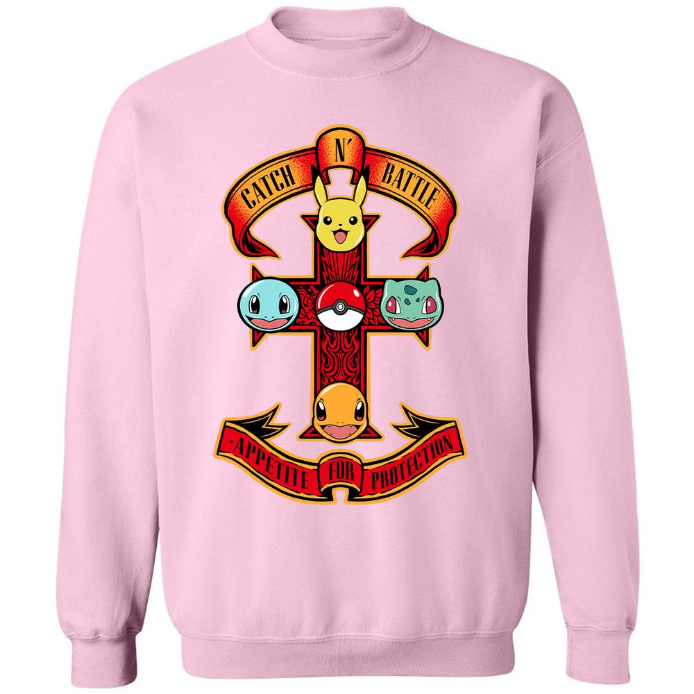 Classic Unisex Sweatshirt - X9W9XQ93 - Light Pink - 3