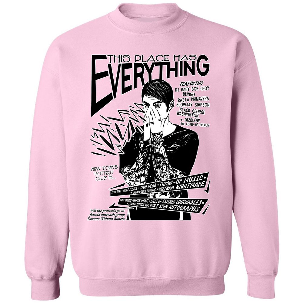 Classic Unisex Sweatshirt - E654B4ES - Light Pink - 3