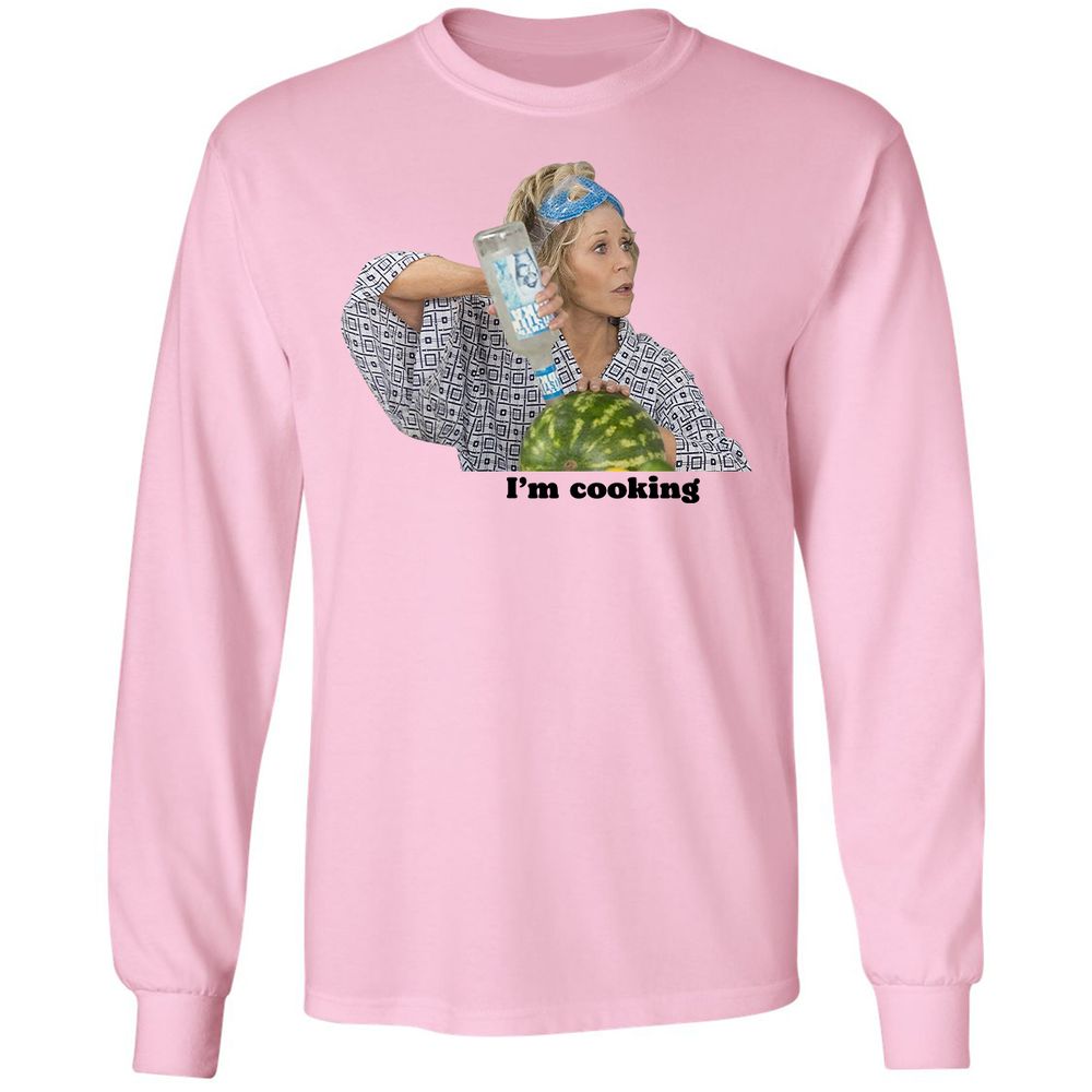 Long Sleeve T-Shirt - V64HWYN6 - Light Pink - 3