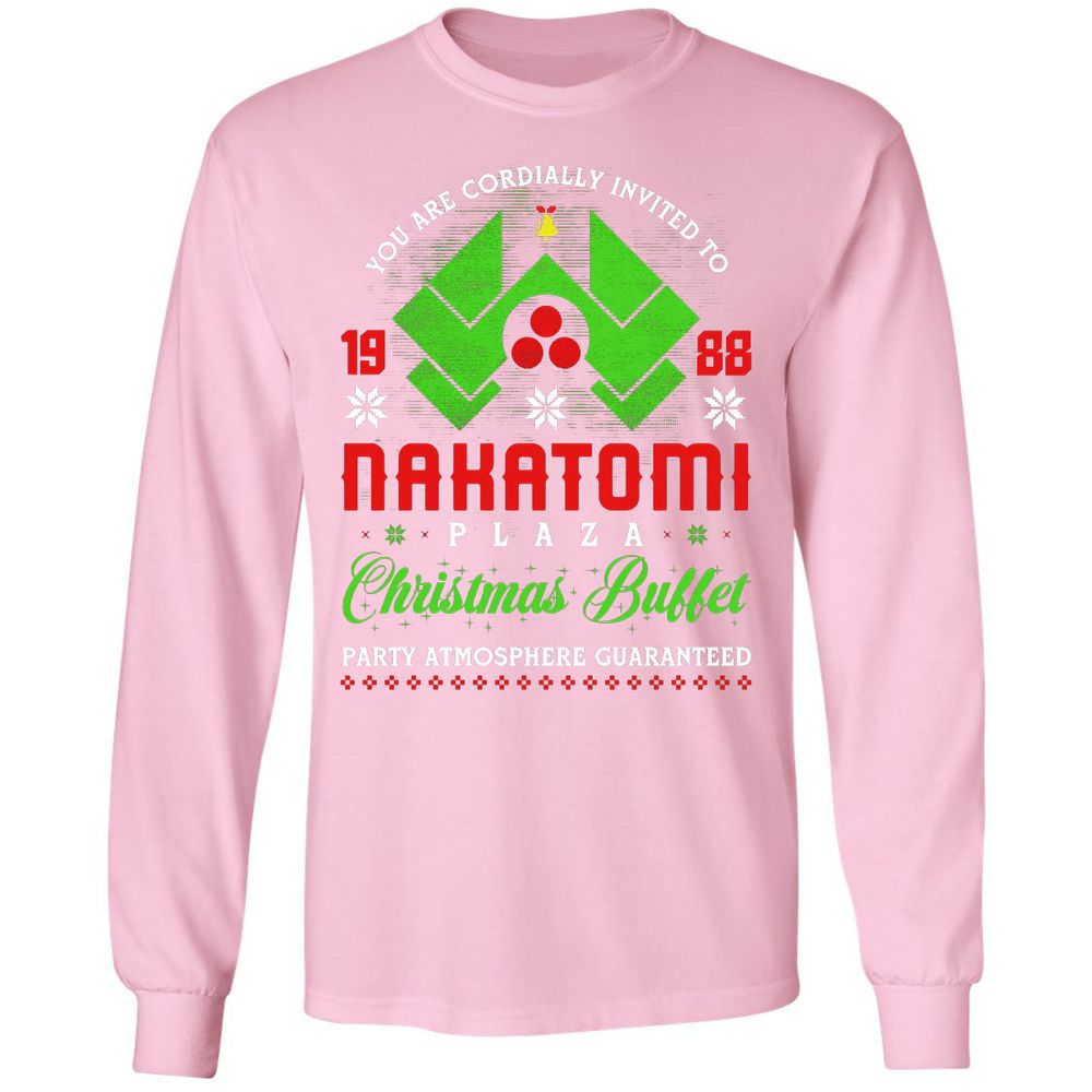 Long Sleeve T-Shirt - YQE7S38U - Light Pink - 3