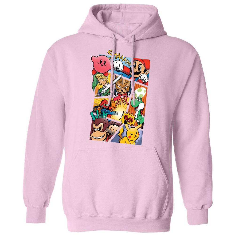Classic Unisex Hoodie - GRF5GN1L - Light Pink - 3