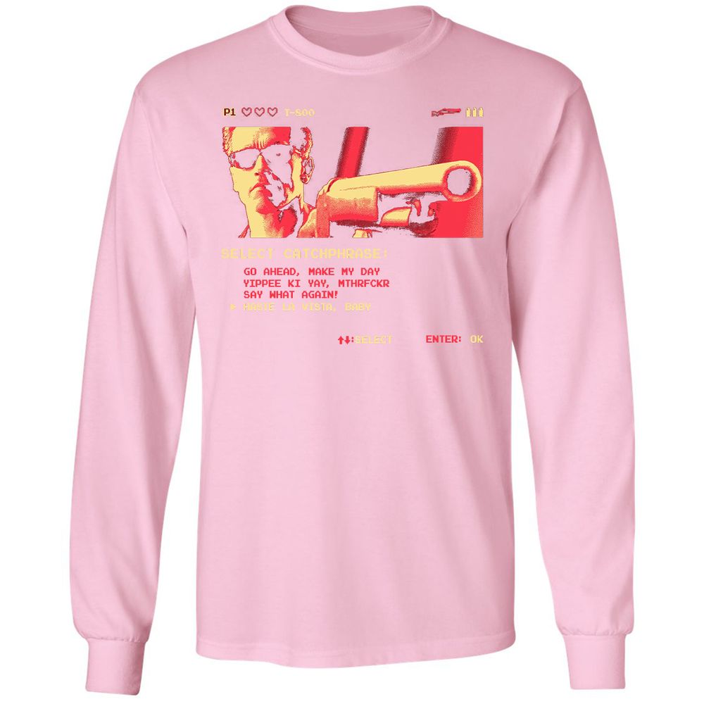Long Sleeve T-Shirt - US1QCHNA - Light Pink - 3