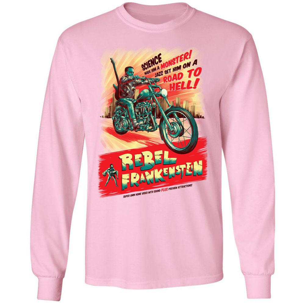 Long Sleeve T-Shirt - QVGCBFCH - Light Pink - 3