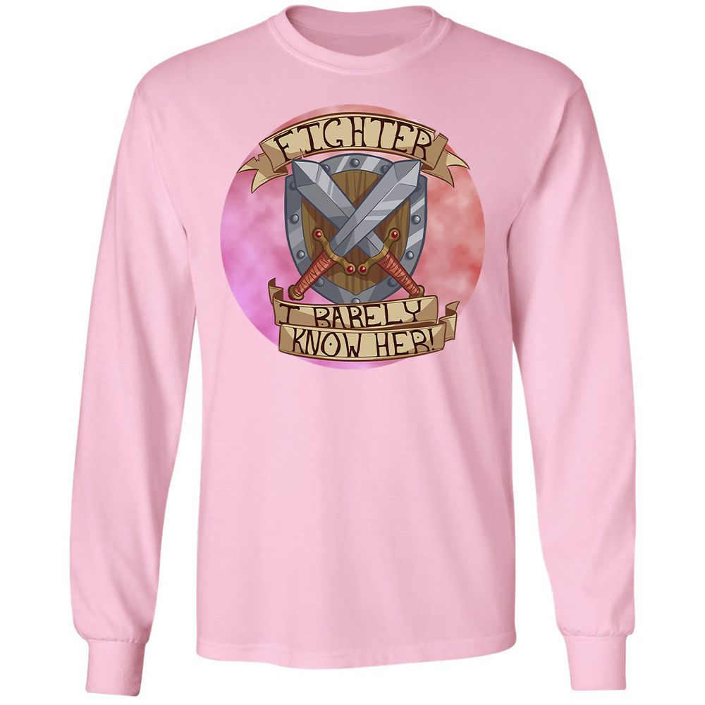 Long Sleeve T-Shirt - HF5ZFBT2 - Light Pink - 3