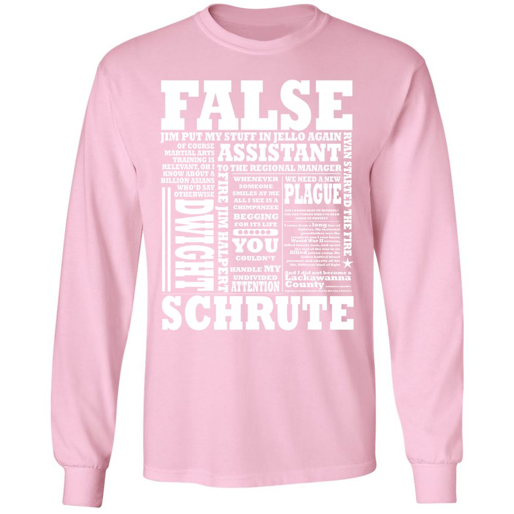 Long Sleeve T-Shirt - R5XZXAWQ - Light Pink - 3