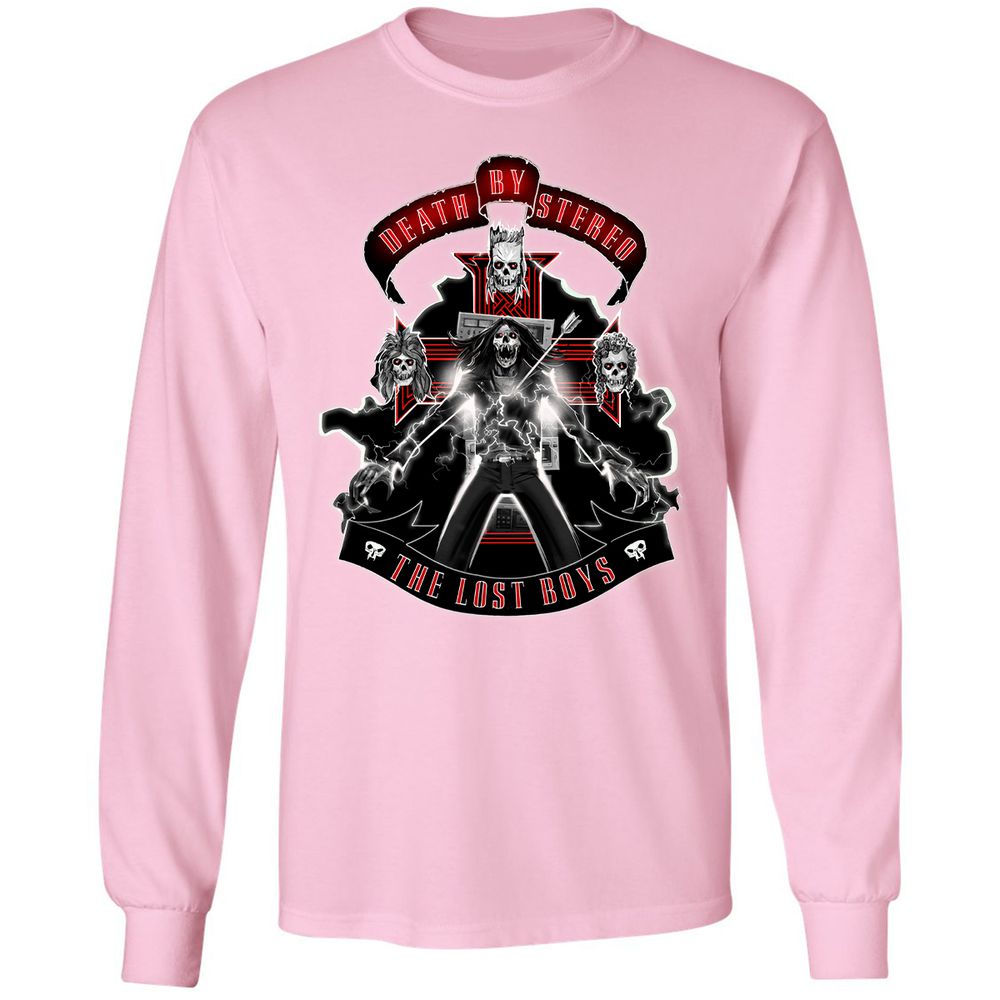 Long Sleeve T-Shirt - DLJYCZBD - Light Pink - 3