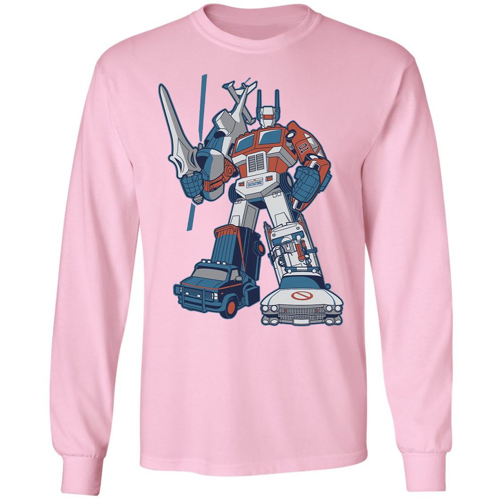 Long Sleeve T-Shirt - RFGZE3G5 - Light Pink - 3