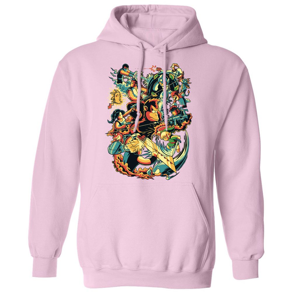 Classic Unisex Hoodie - K8SSA7NQ - Light Pink - 3