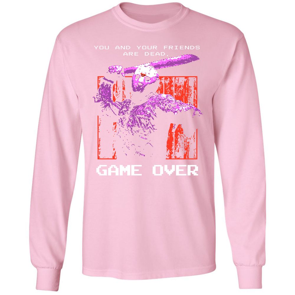 Long Sleeve T-Shirt - 3XYZEQLR - Light Pink - 3