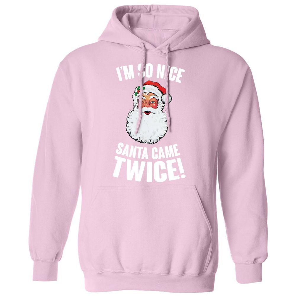 I'm So Nice Santa Came Twice! - Light Pink - 3