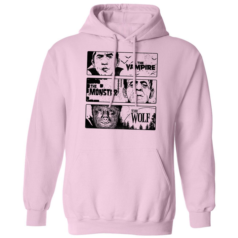 Classic Unisex Hoodie - H66HXCKW - Light Pink - 3