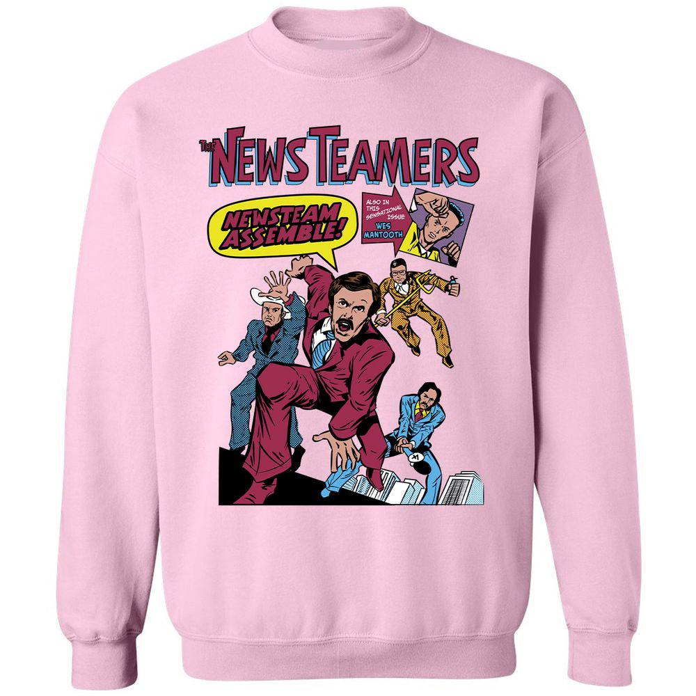 Classic Unisex Sweatshirt - ZEBCGXUL - Light Pink - 3