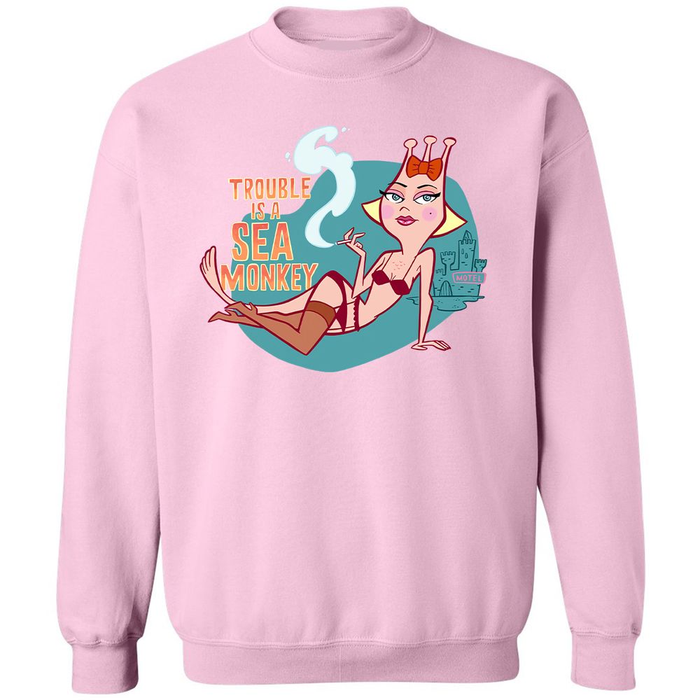 Classic Unisex Sweatshirt - 6X2RYR7D - Light Pink - 3
