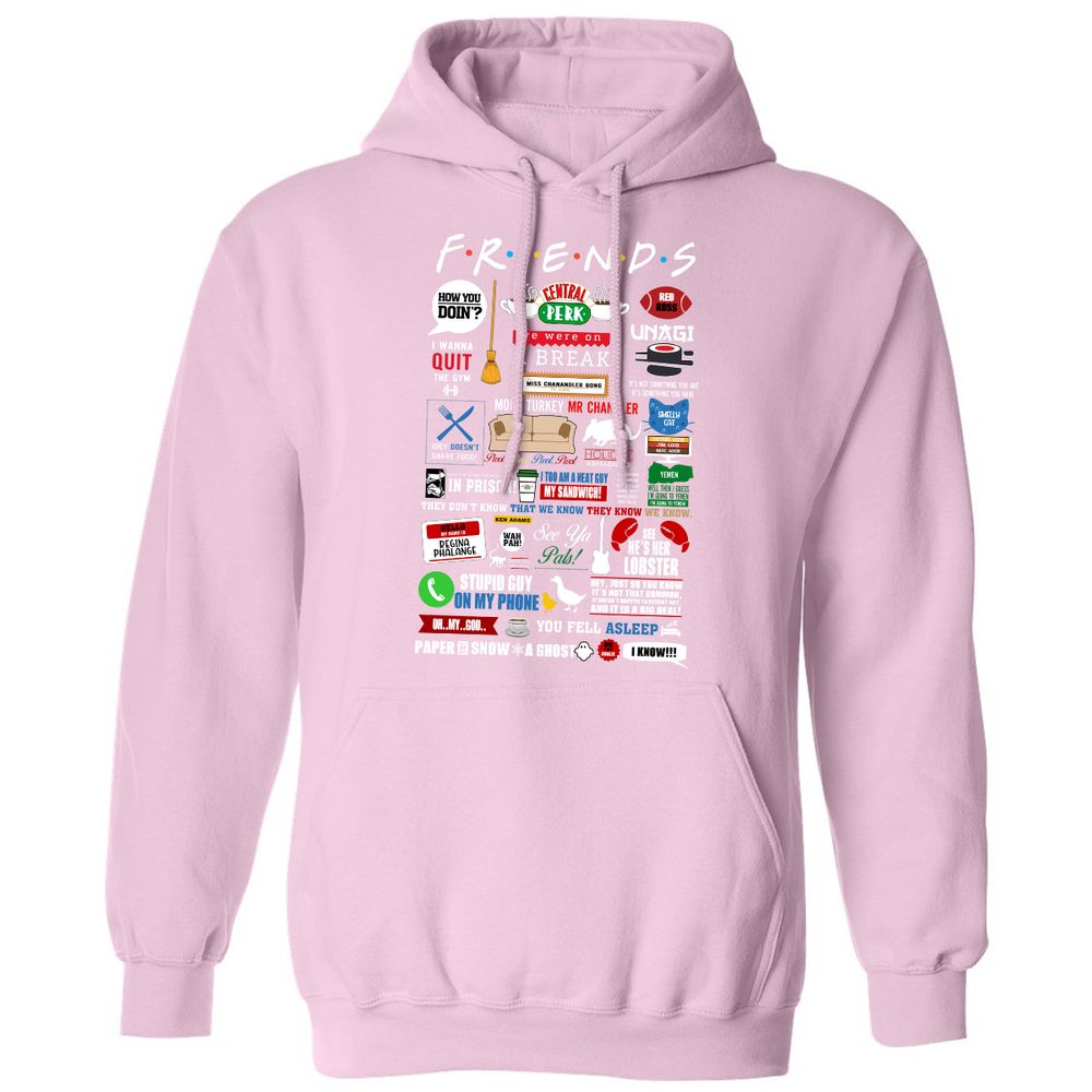 Classic Unisex Hoodie - QU5ZY4EX - Light Pink - 3