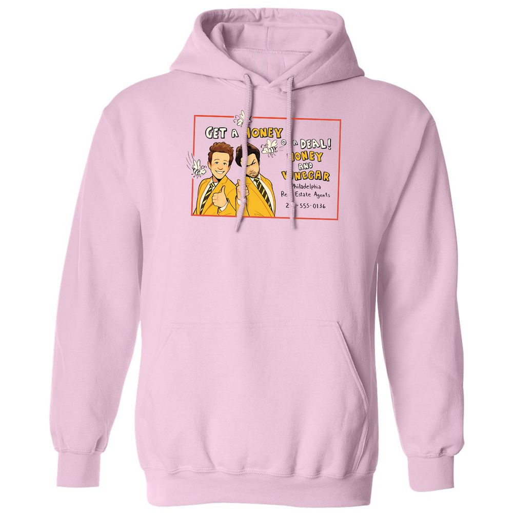 Classic Unisex Hoodie - 4J52YX7X - Light Pink - 3