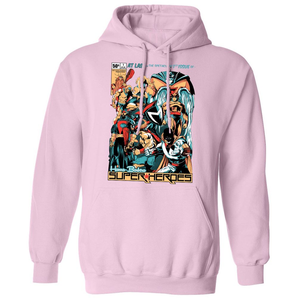 Classic Unisex Hoodie - Black - Light Pink - 3