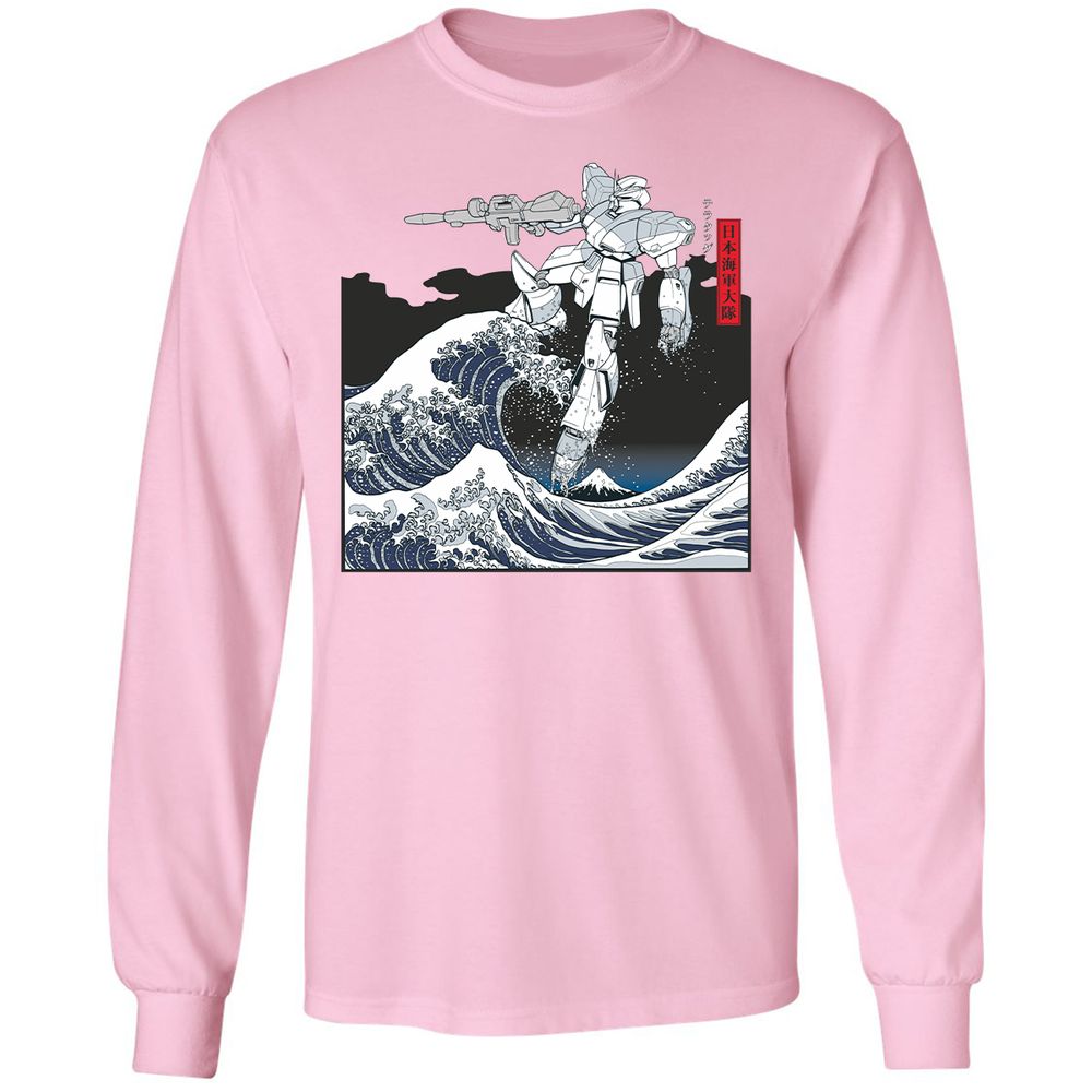 Long Sleeve T-Shirt - RDDH217Q - Light Pink - 3