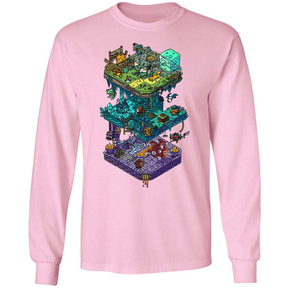 Long Sleeve T-Shirt - KKJD7CET - Light Pink - 3