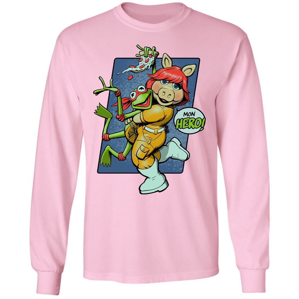 Long Sleeve T-Shirt - RSJXVDEK - Light Pink - 3