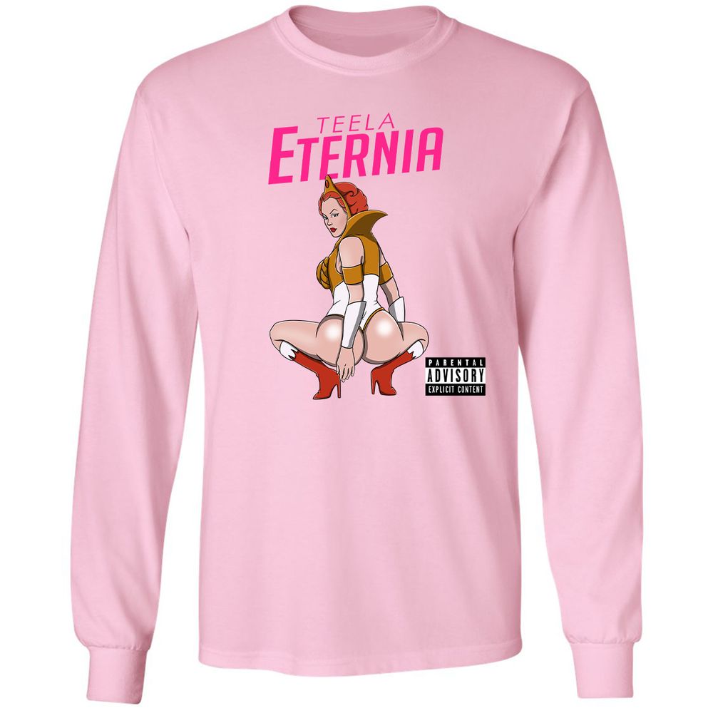 Long Sleeve T-Shirt - AVALQCQ4 - Light Pink - 3