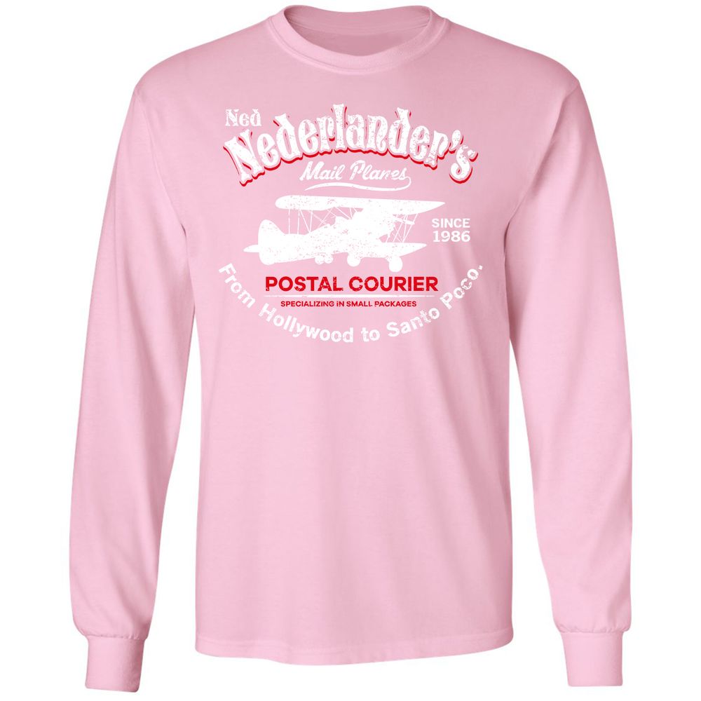 Long Sleeve T-Shirt - W9KPQUZS - Light Pink - 3