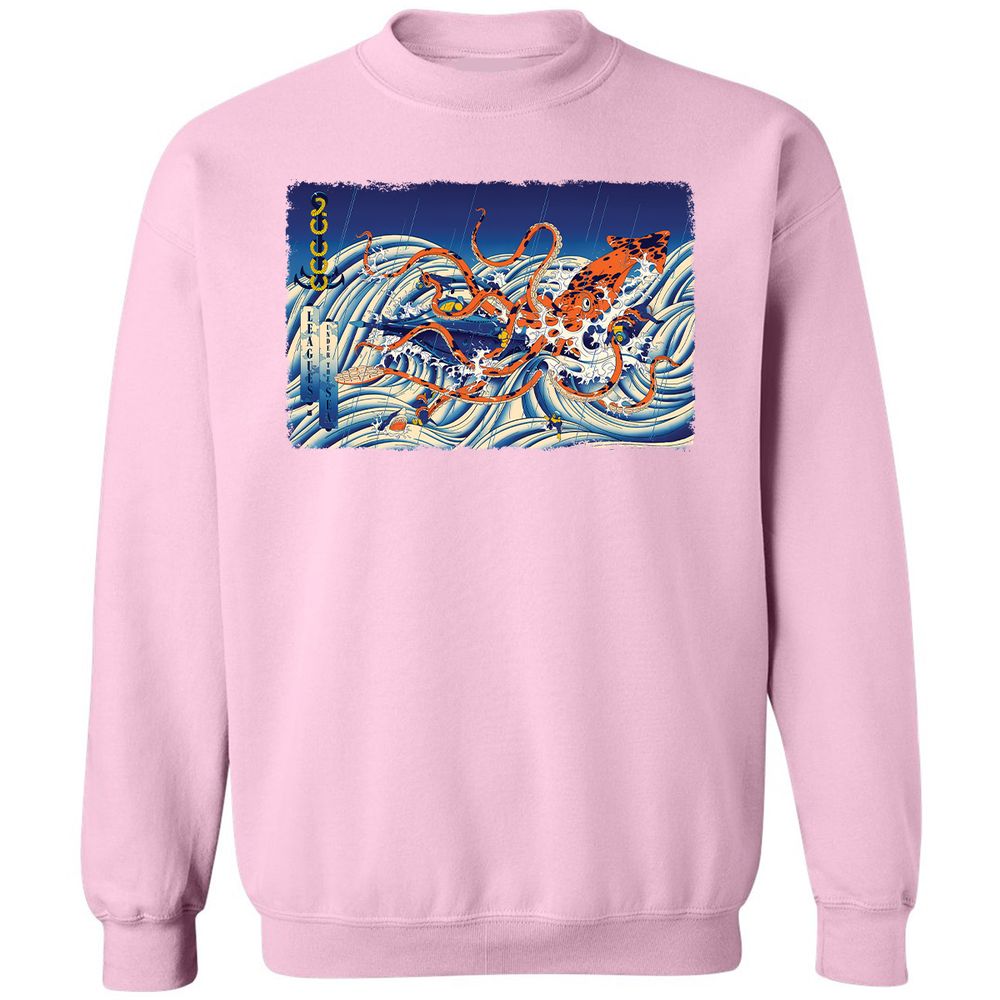 Classic Unisex Sweatshirt - B91HQZ55 - Light Pink - 3