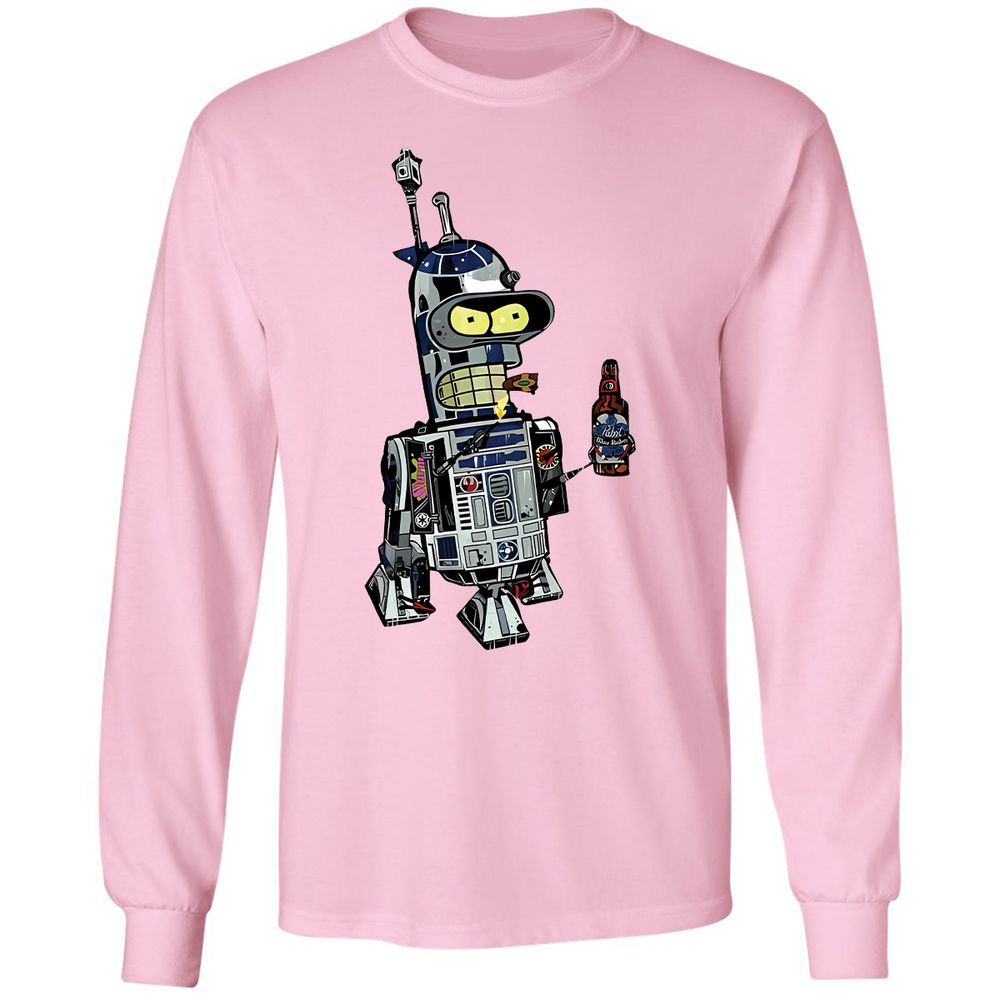 Long Sleeve T-Shirt - V9E9JGU5 - Light Pink - 3