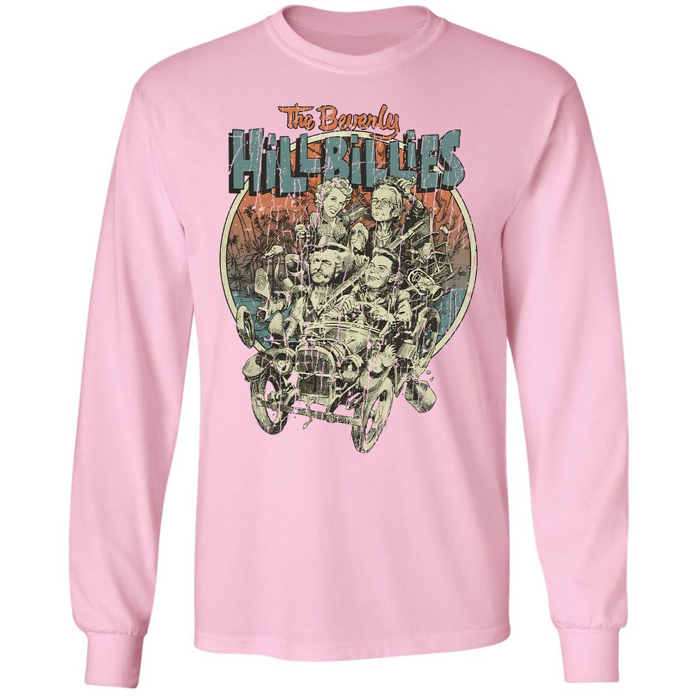 Long Sleeve T-Shirt - X5CJ8QCZ - Light Pink - 3