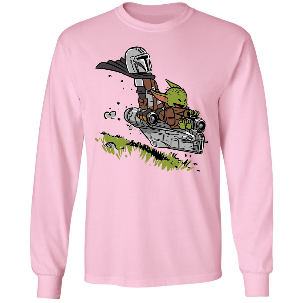 Long Sleeve T-Shirt - Y884Q4UT - Light Pink - 3