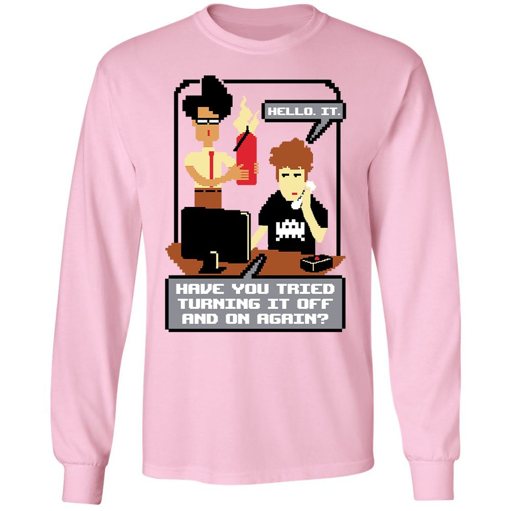 Long Sleeve T-Shirt - L7CNXY92 - Light Pink - 3