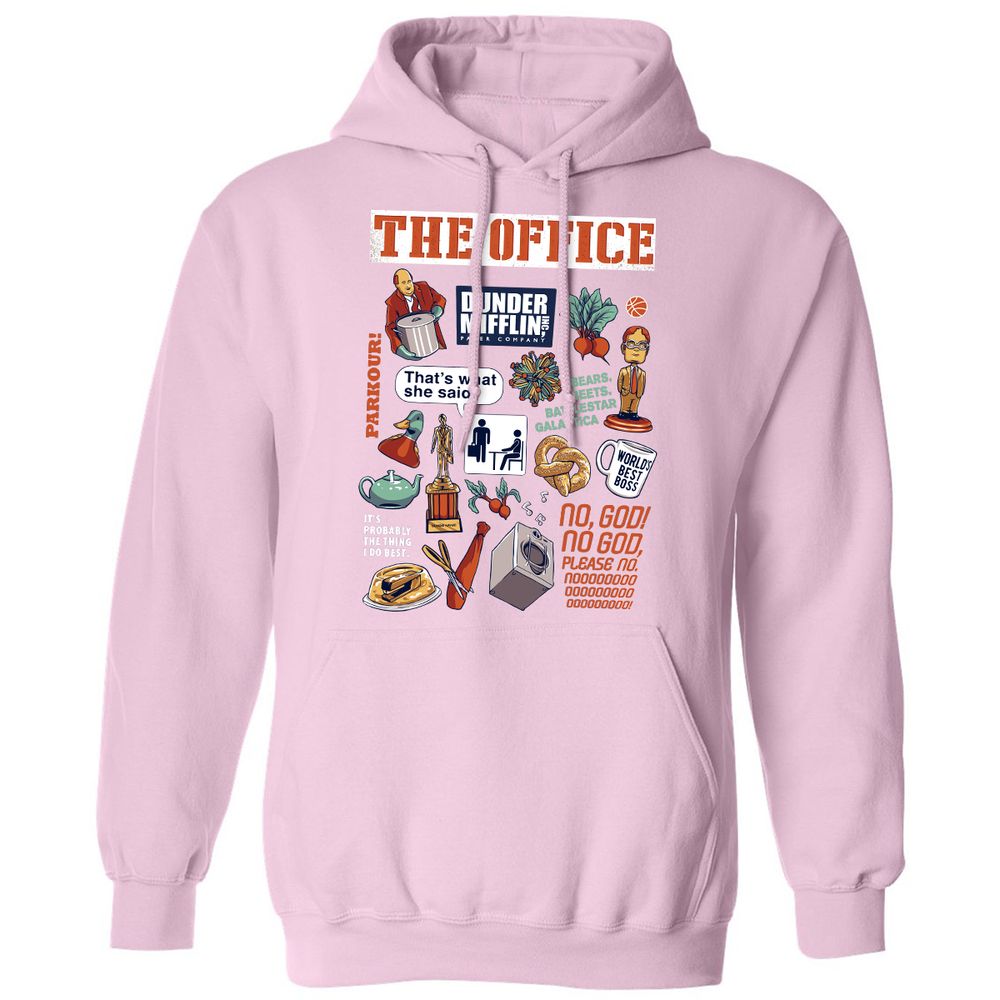 Classic Unisex Hoodie - RXE9Z243 - Light Pink - 3