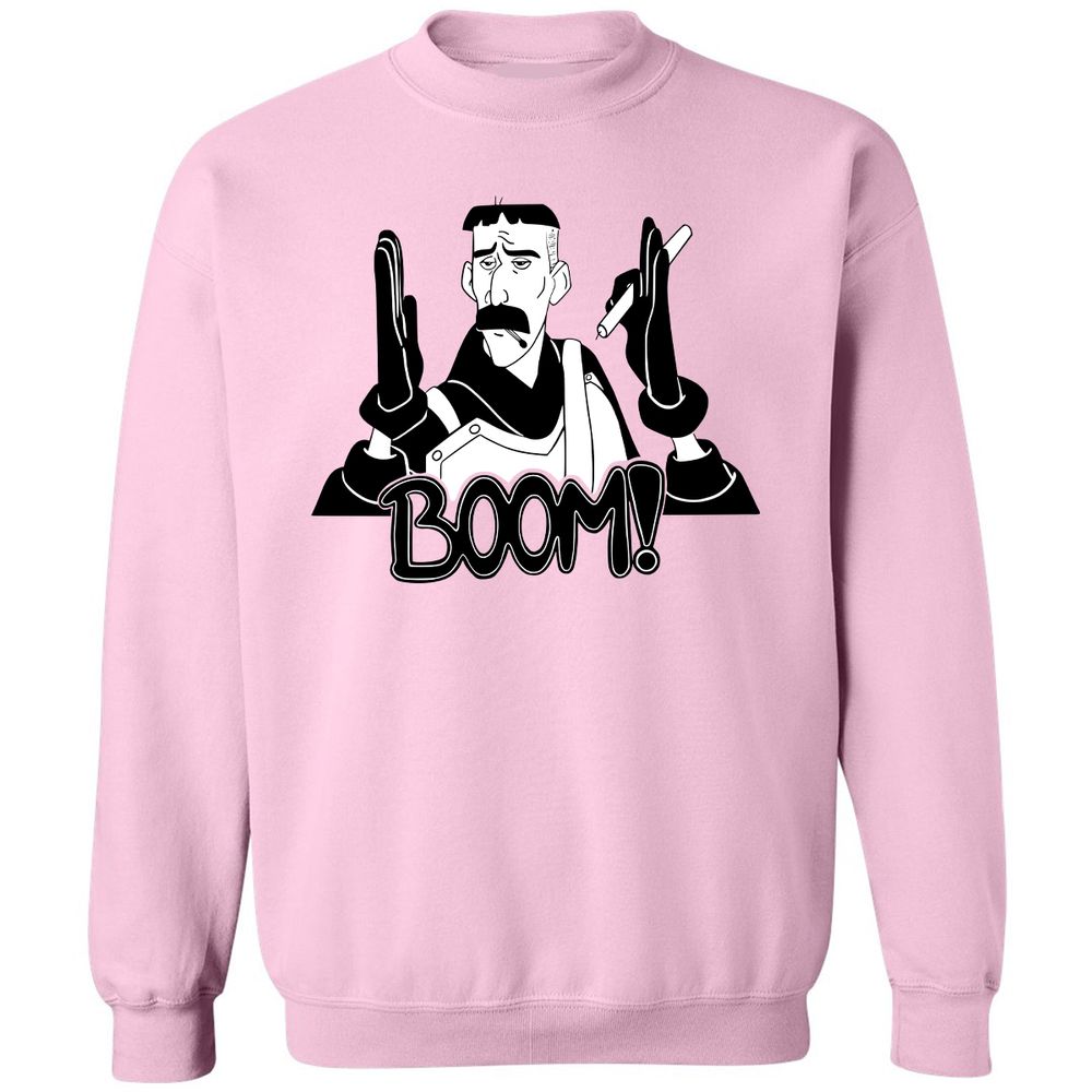 Classic Unisex Sweatshirt - LRGQT1U6 - Light Pink - 3