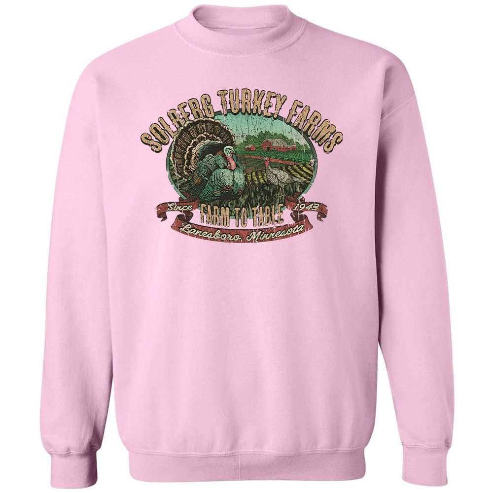 Vintage Turkey Farm Thanksgiving - Light Pink - 3