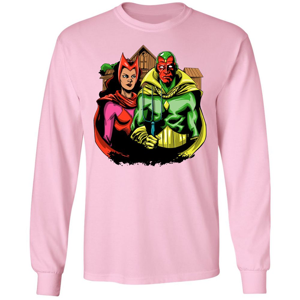 Long Sleeve T-Shirt - XSQTGYV9 - Light Pink - 3