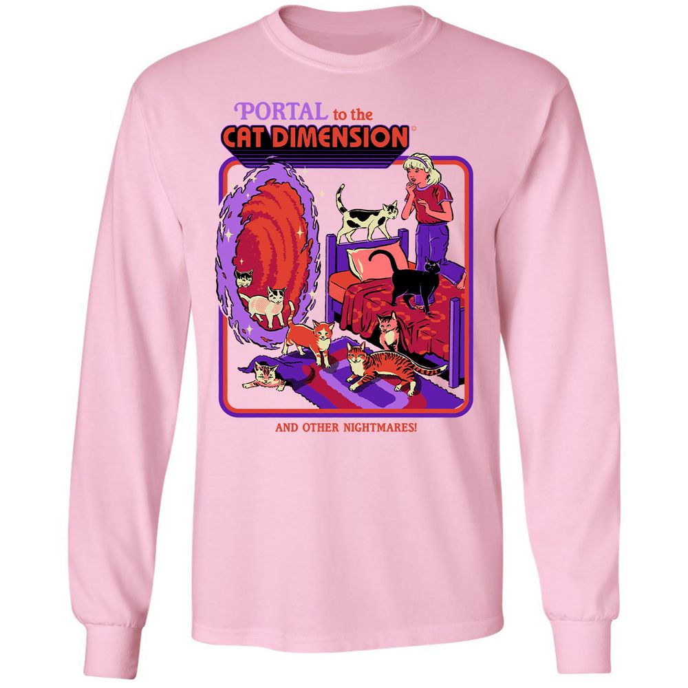 Long Sleeve T-Shirt - XQD4R9AH - Light Pink - 3