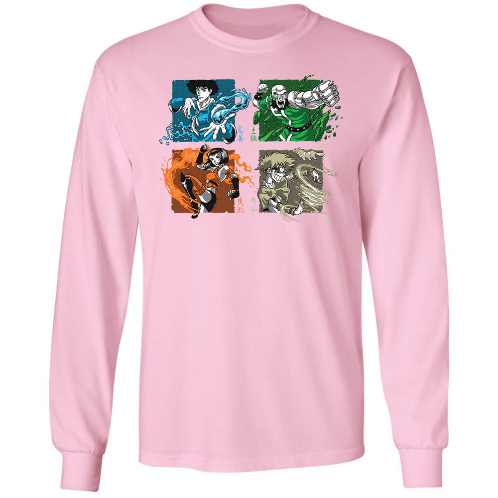 Long Sleeve T-Shirt - Z31VXC6U - Light Pink - 3
