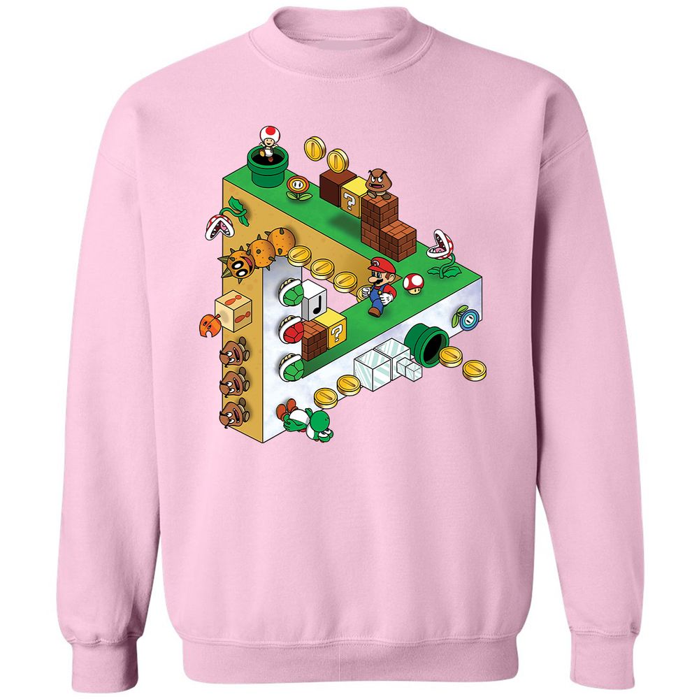 Classic Unisex Sweatshirt - SJVGZ3X7 - Light Pink - 3