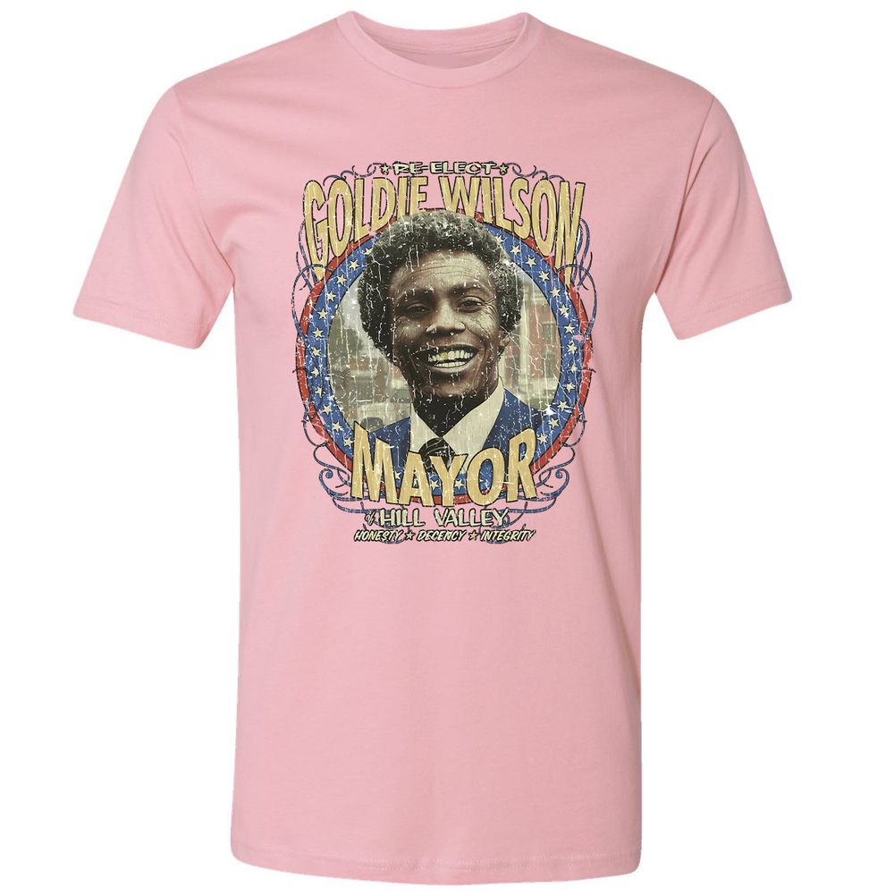 Re-Elect Mayor Goldie Wilson - Light Pink - 3