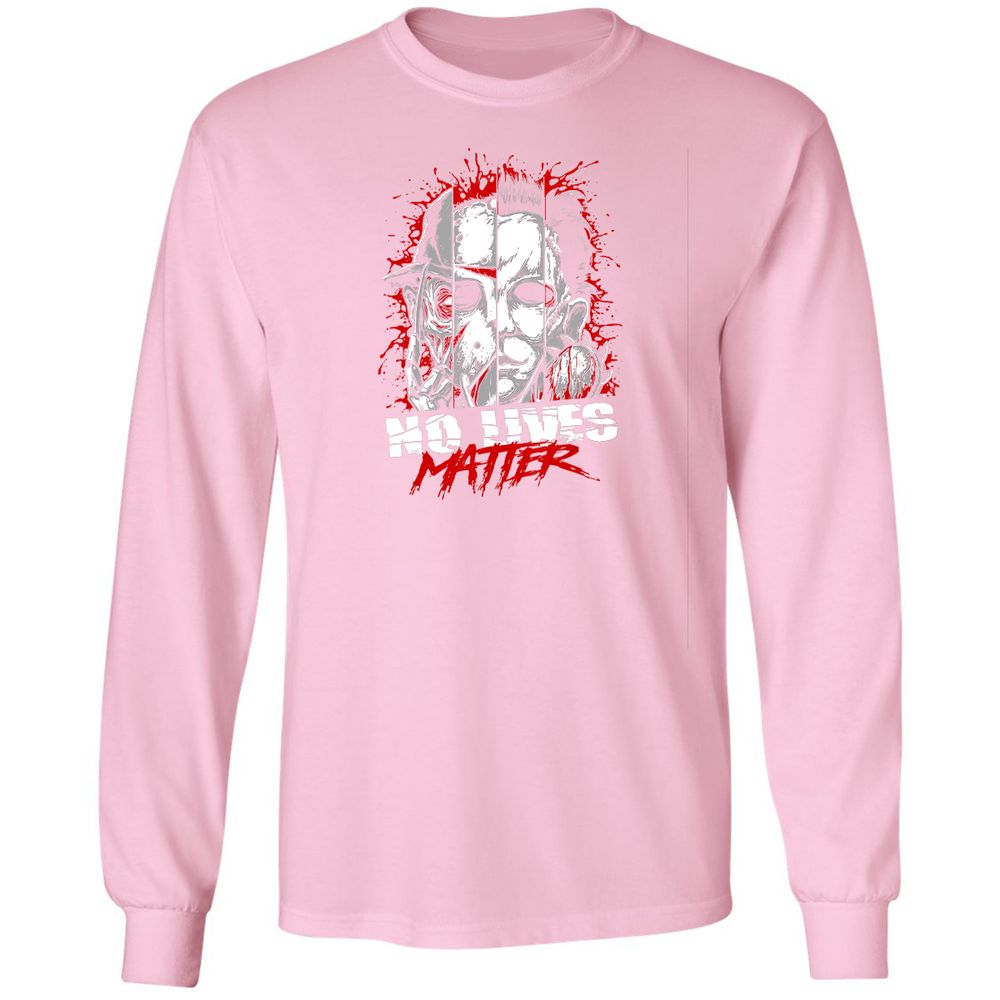 Long Sleeve T-Shirt - KGHJH338 - Light Pink - 3