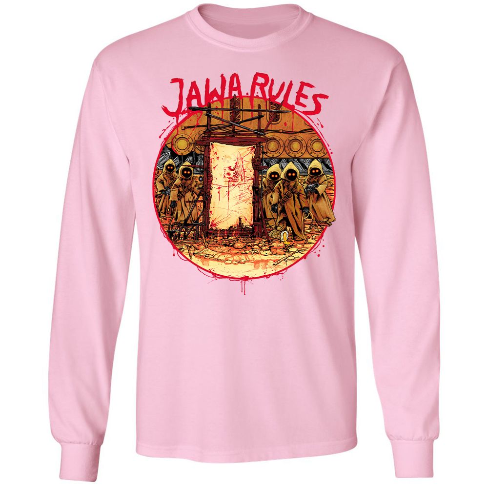 Long Sleeve T-Shirt - HUH5HDRT - Light Pink - 3