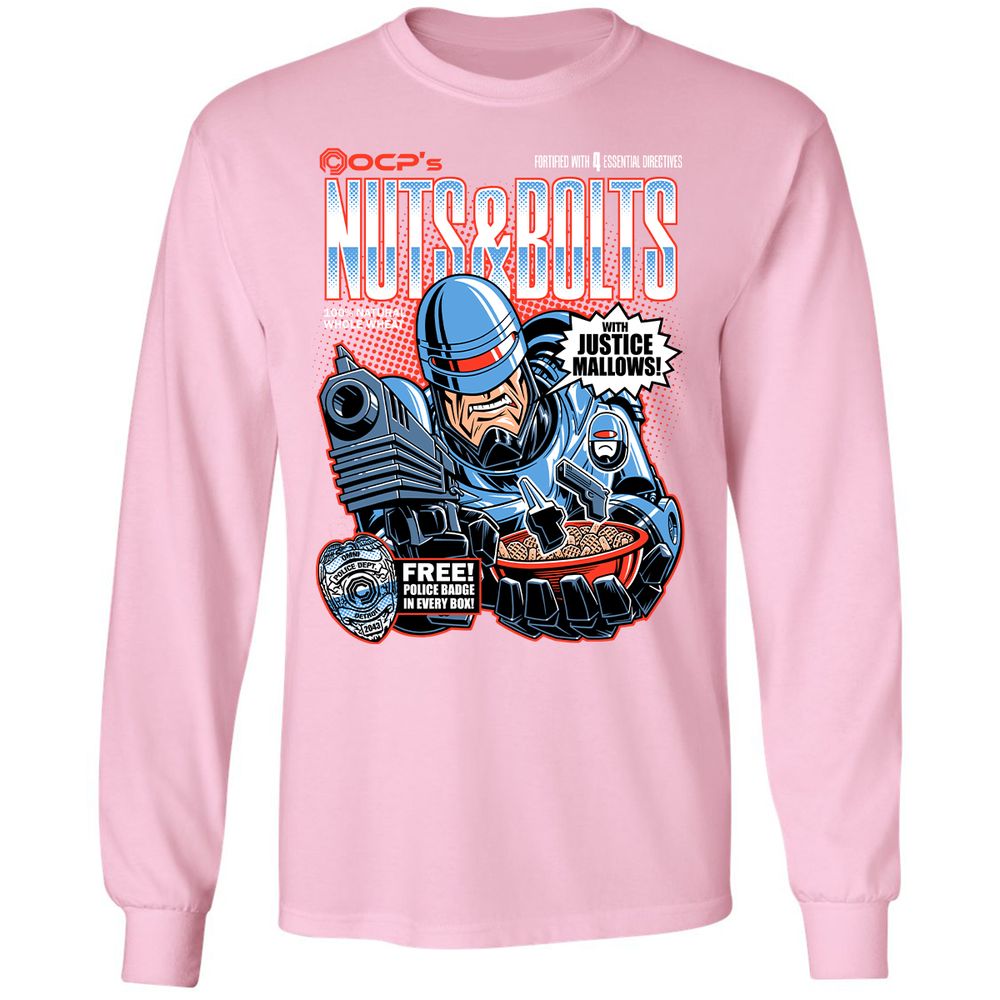 Long Sleeve T-Shirt - KUB9KE9D - Light Pink - 3